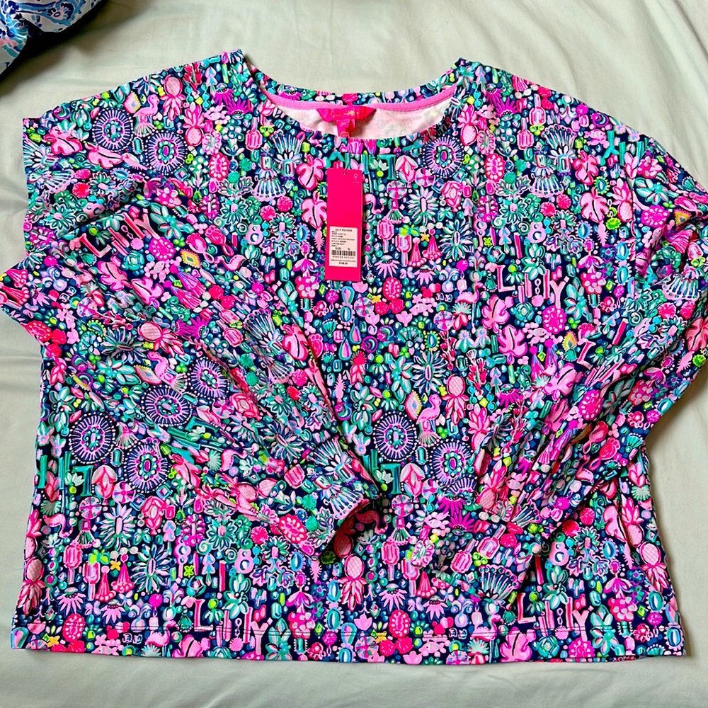 NWT Lilly Pulitzer Kamala LS Sweatshirt- Jewelry XL